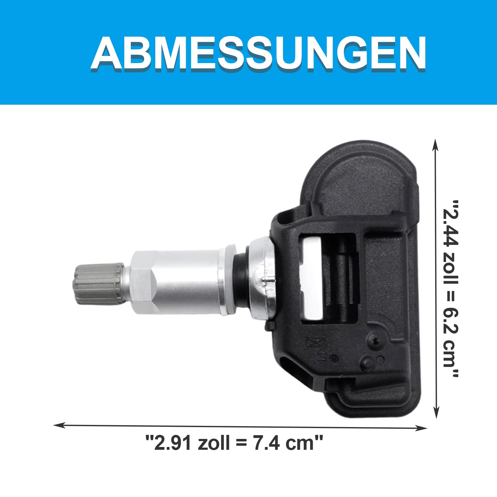 Hoypeyfiy 4 Stück A0009050030 Reifendrucksensor, Ersatz für Mercedes Benz C-Klasse W204 W205 GLC GLE, TPMS-Sensor für Klasse A B C