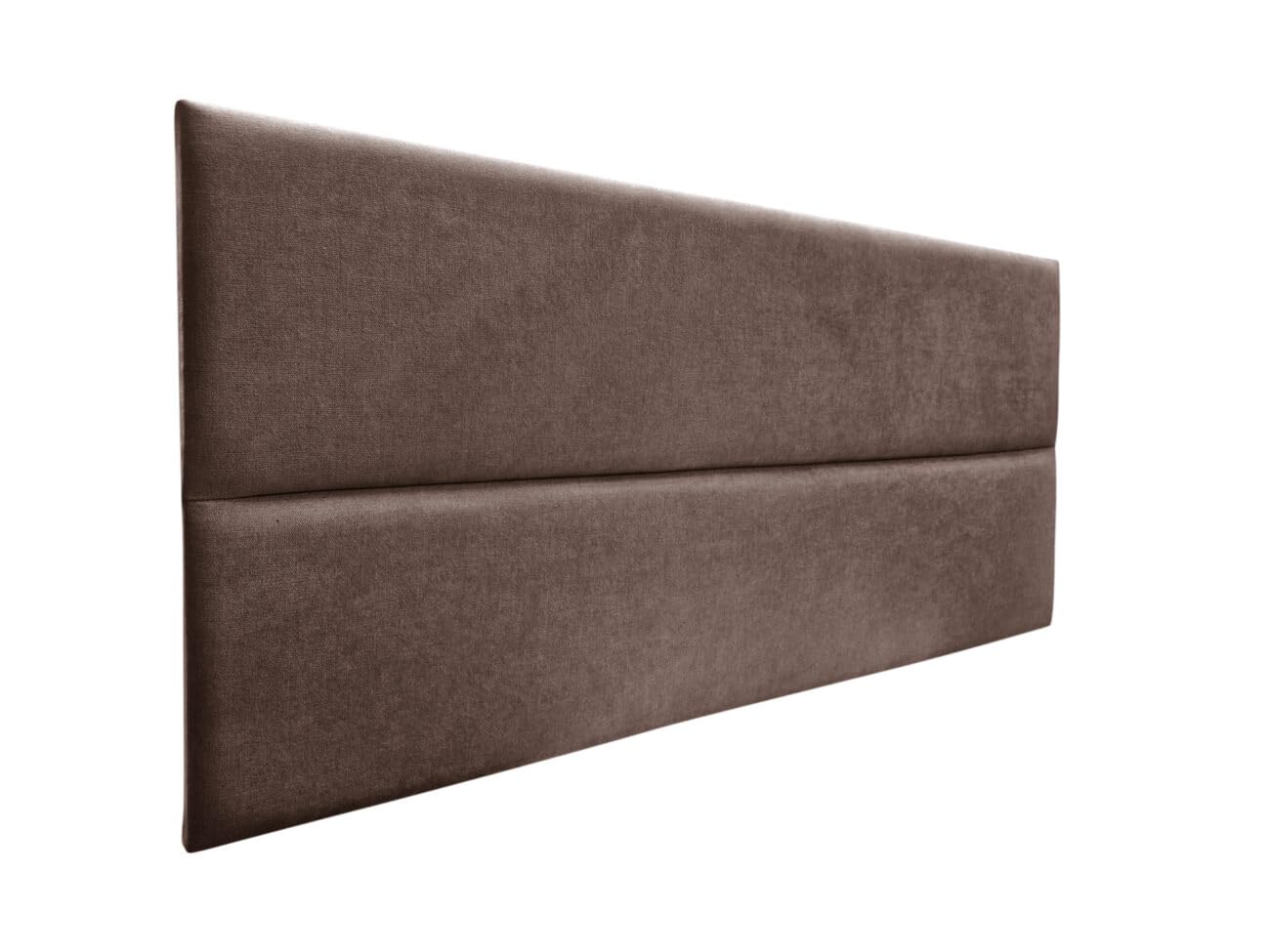 DecorQUALITY Cabecero de Cama Duo 135X70 CM Marrón- Cabezal Tapizado Acolchado de Tela Antimanchas - Cabecero Premium Dormitorio