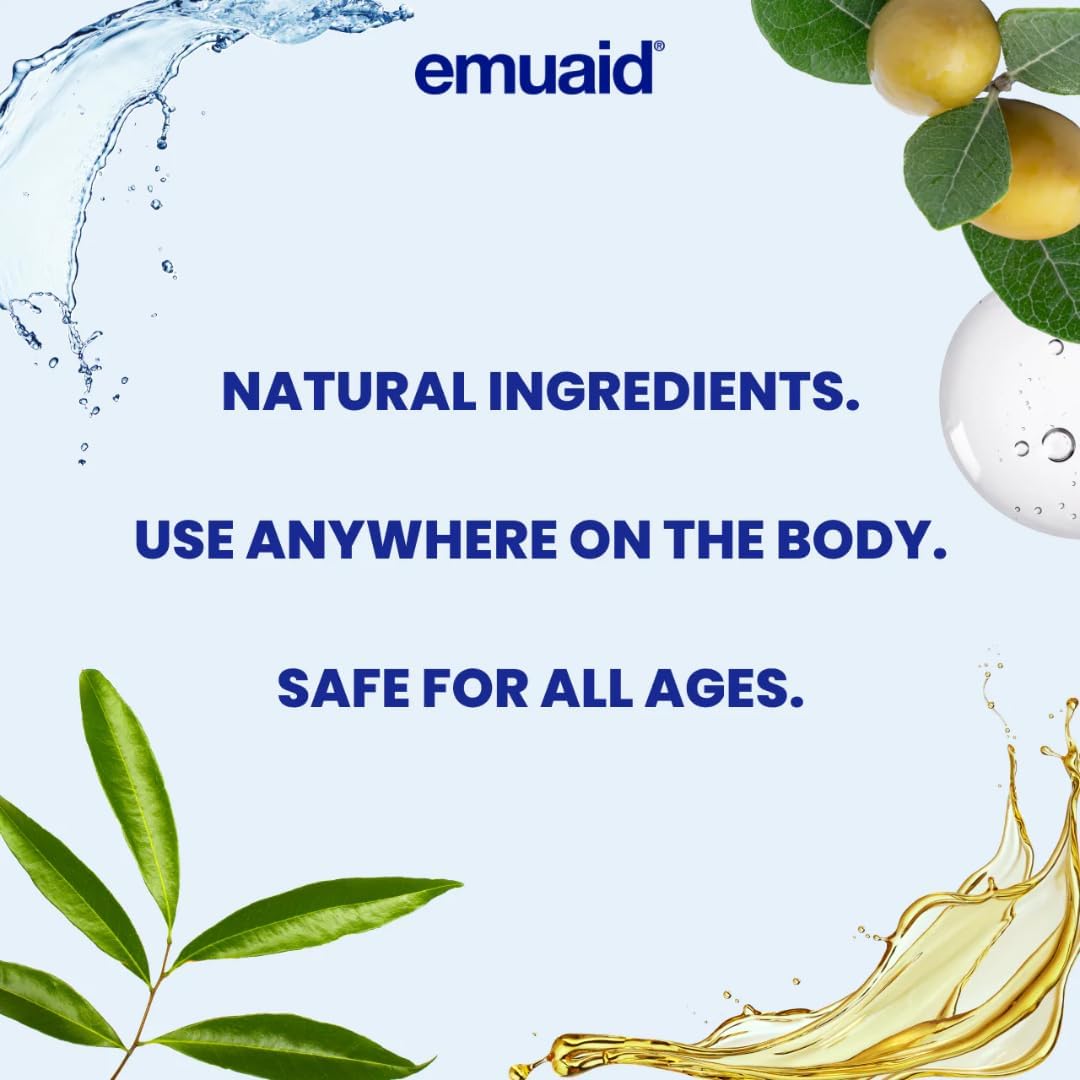 EmuaidBrand First Aid Ointment, 2oz(59 ml), Use Anywhere On The Body, Safe for All Ages, Natural Ingriedients