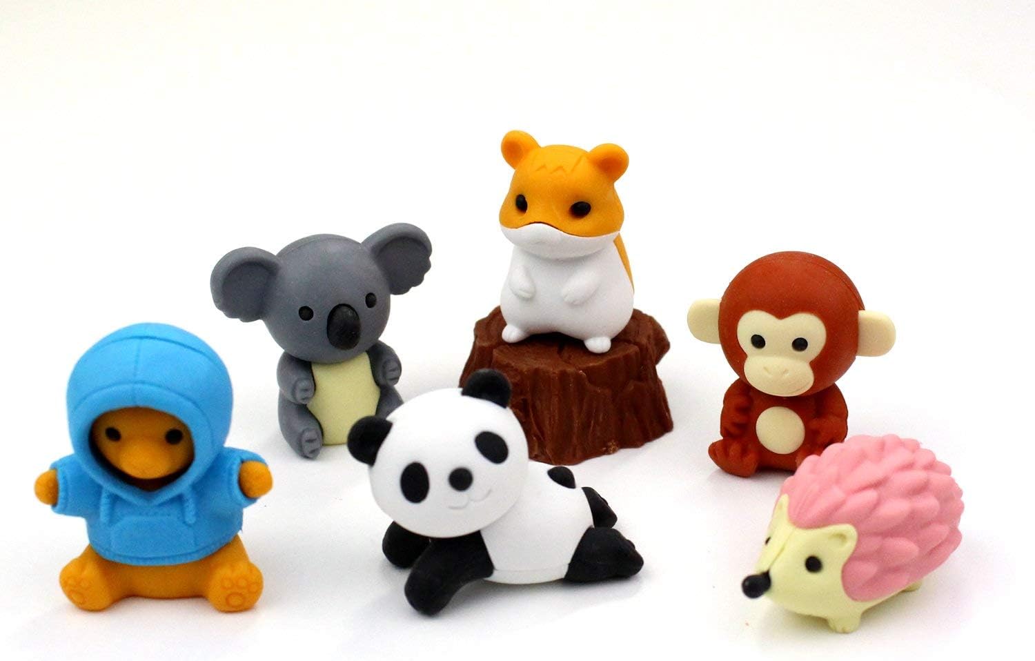 Iwako SCERBRI022 Forest Friends Erasers, 10 Pieces, Blister Pack