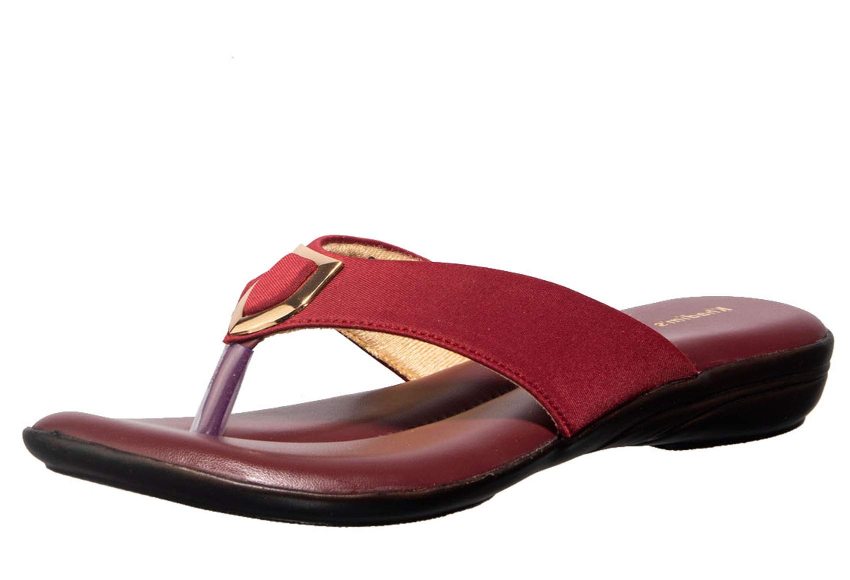 Khadims Women Maroon Flat Slip-Ons - UK 8 (B085SY8QSW) Amazon Price History, Amazon Price Tracker