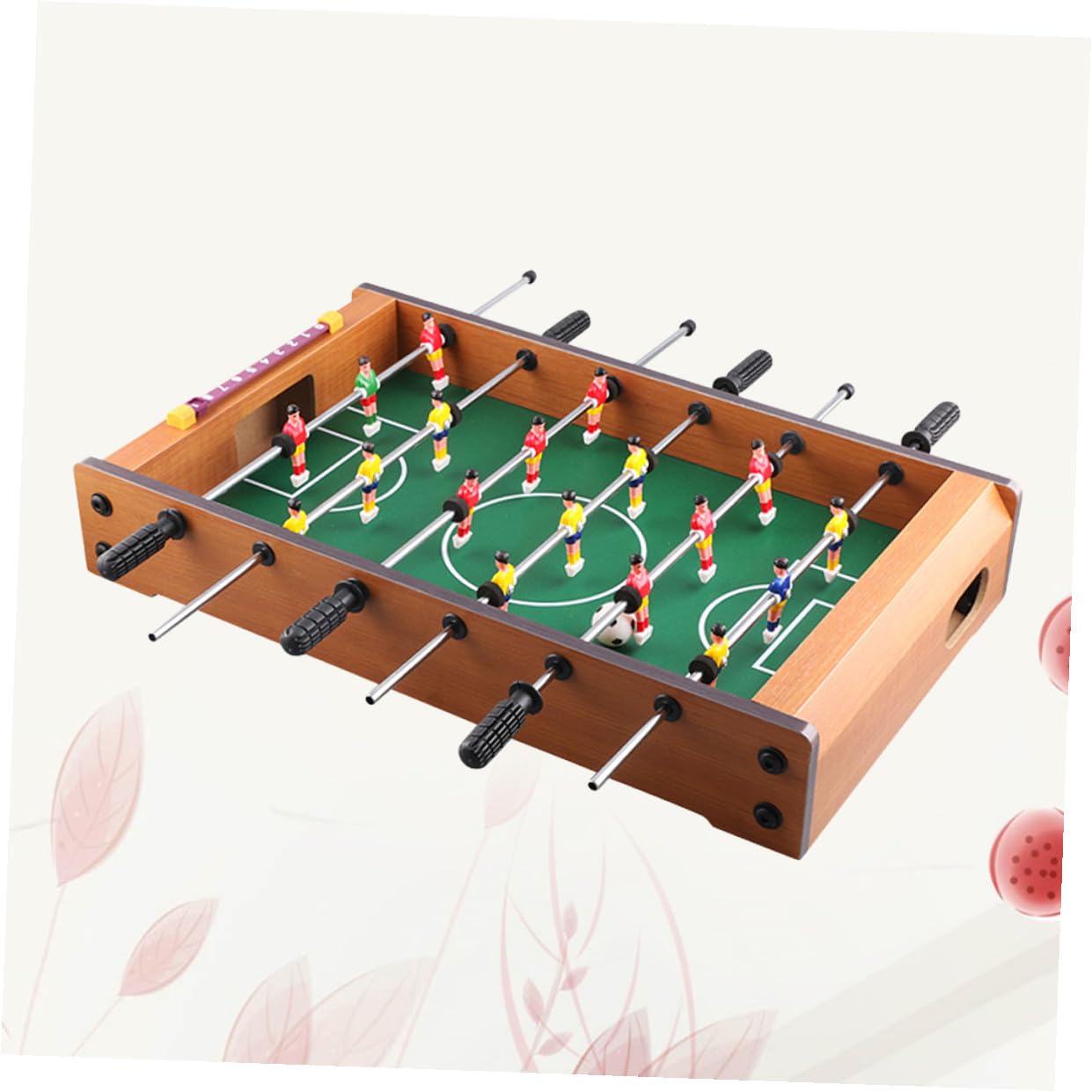 Mini Tavolo da Calcio a 6 Tiri in Mdf, Gioco da Scrivania | Segnapunti Incluso, per Serate in Famiglia e Uso su Desktop, Adatto a Ragazzo Ragazza e Adulti
