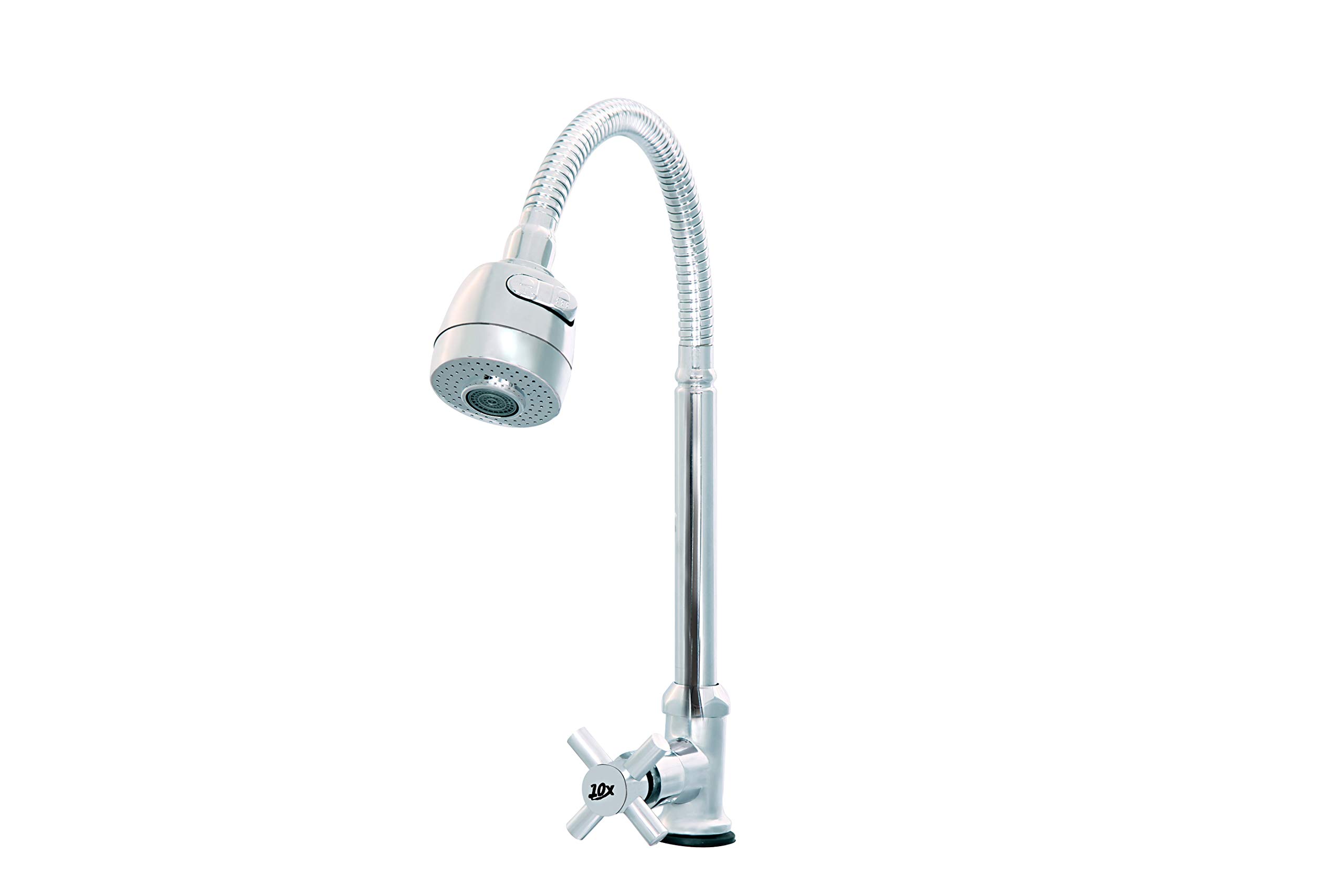10x Brass 15 mm Chrome Plated Table Mounted Swan Neck Faucet (Silver, SN-8119) (B07HLLKB66) Amazon Price History, Amazon Price Tracker