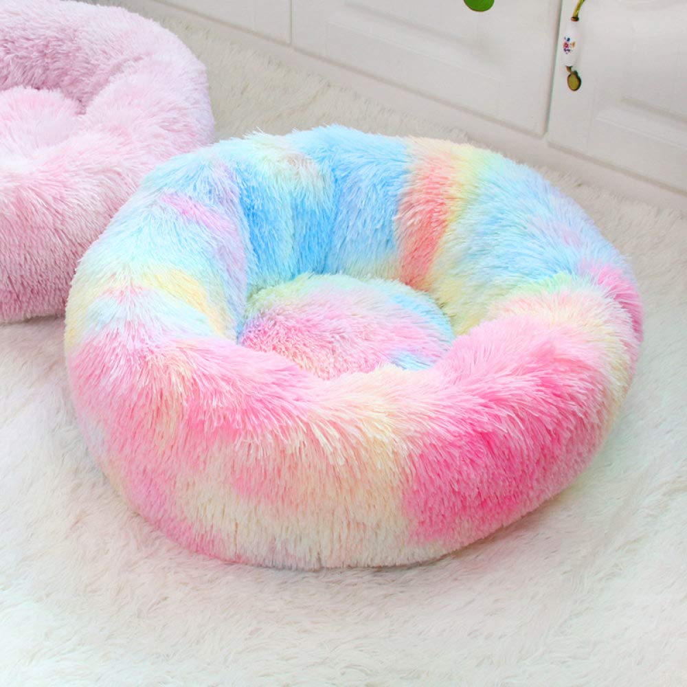 Lit pour chat et petit chien | Coussin moelleux 60cm et maisons animaux
