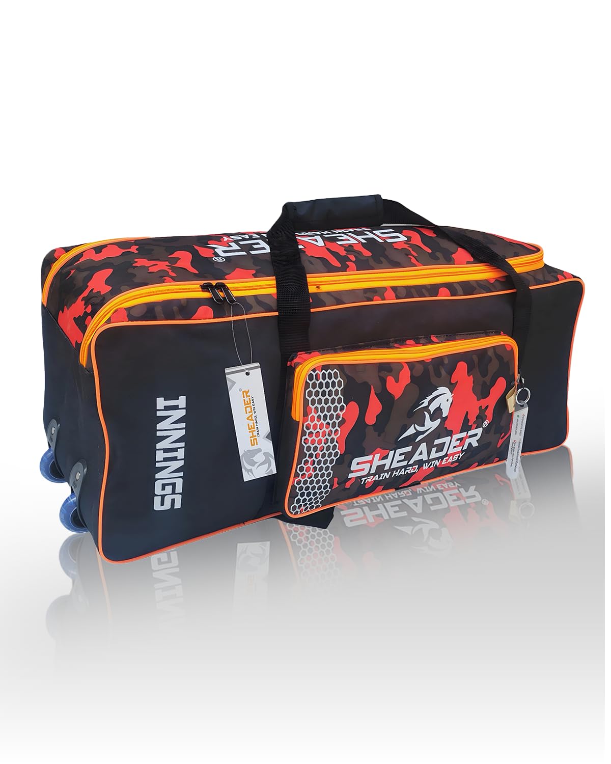 Buy SHEADER Cricket Kit Bag, Full Size with 2 Wheels, Innings