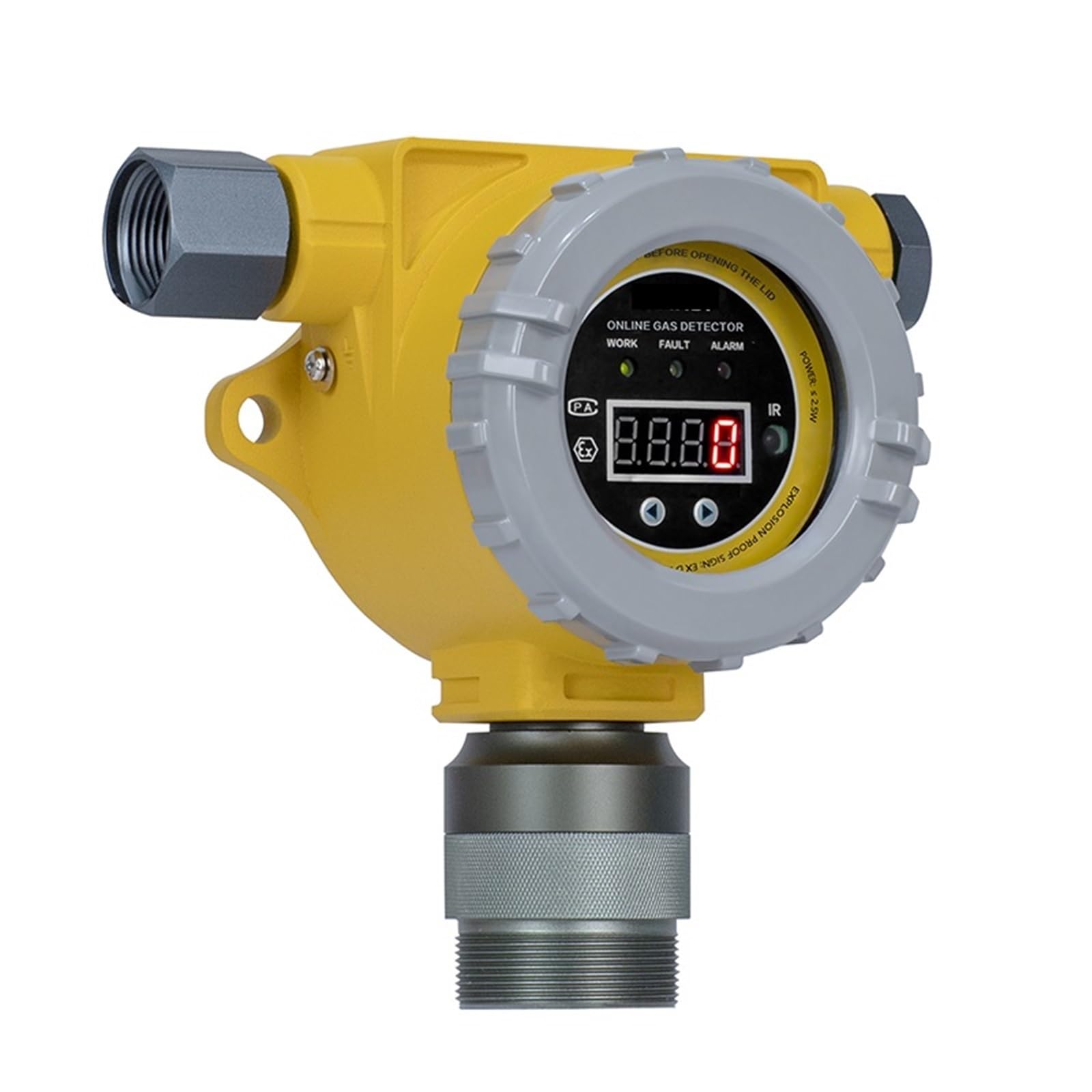 Detector de Gas inflamable instalación Fija Bomba Digital succión protección IP66 Alarma de luz de Sonido Alta precisión Industrial(Pump Suction Can be Selected)