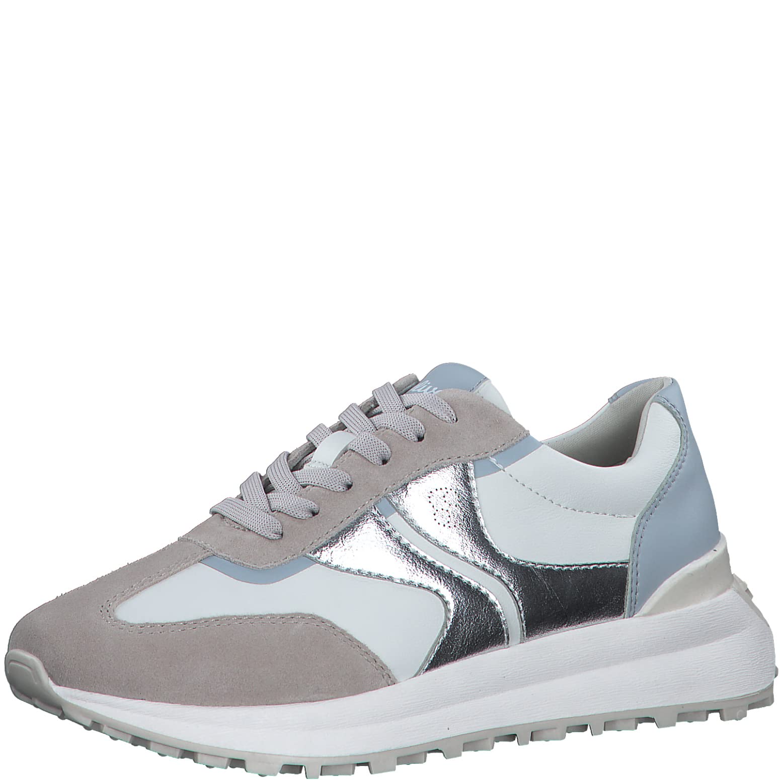 s.Oliver Women's 5-5-23639-30 Trainers, White Blue, 8 UK