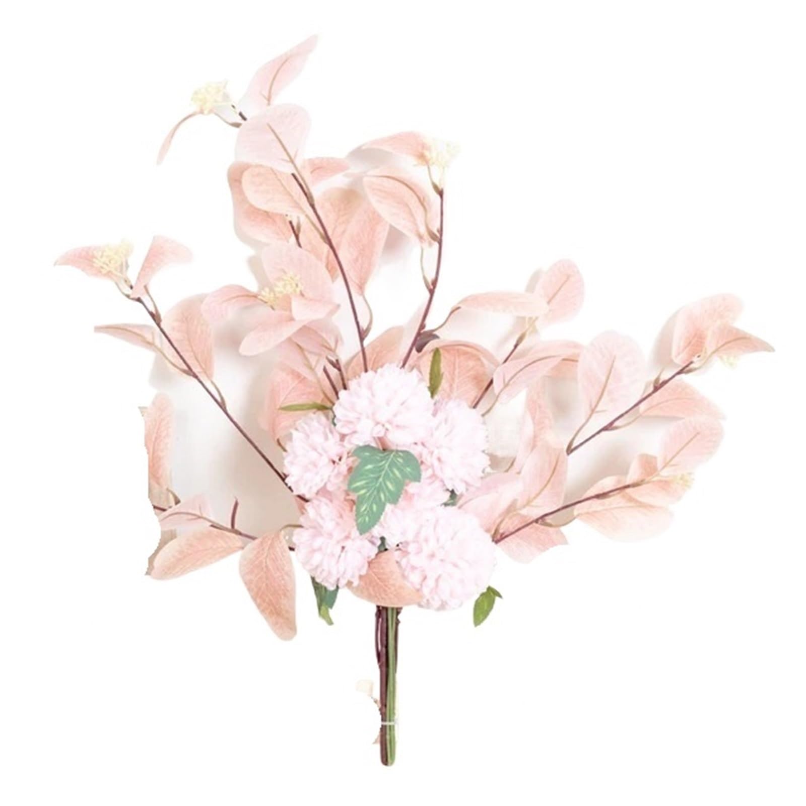 Artificial Flower Branches Artificial Flower Silk Chrysanthemum Leaf Home Vase Decoration Bouquet Wedding Arrangement Plants(Color12)