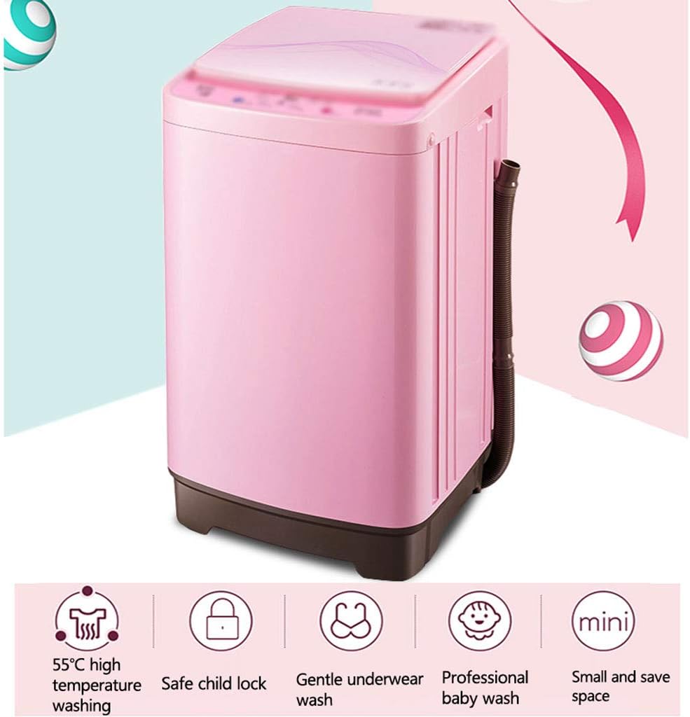 Portable Compact Washer,Fully Automatic Washing Machine,Washing Capacity 3.8KG,8 Washing Modes,for Apartments Dorms Home.