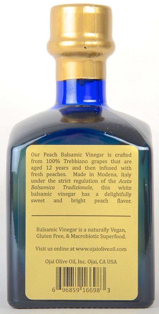 Ojai Olive Oil Peach Infused Balsamic Vinegar (250ml)