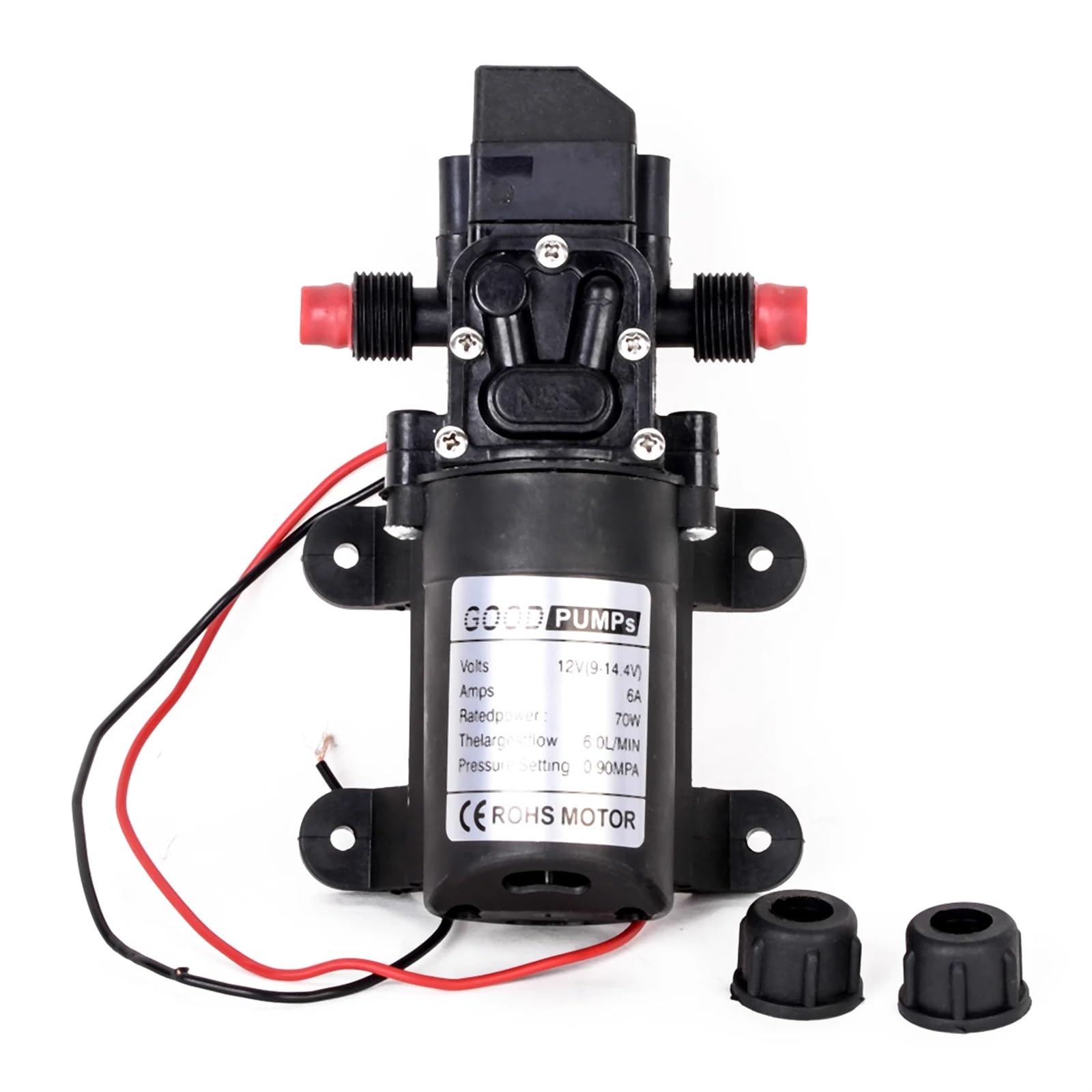 Pompe à eau à membrane DC12V 70W avec interrupteur automatique 130PSI
