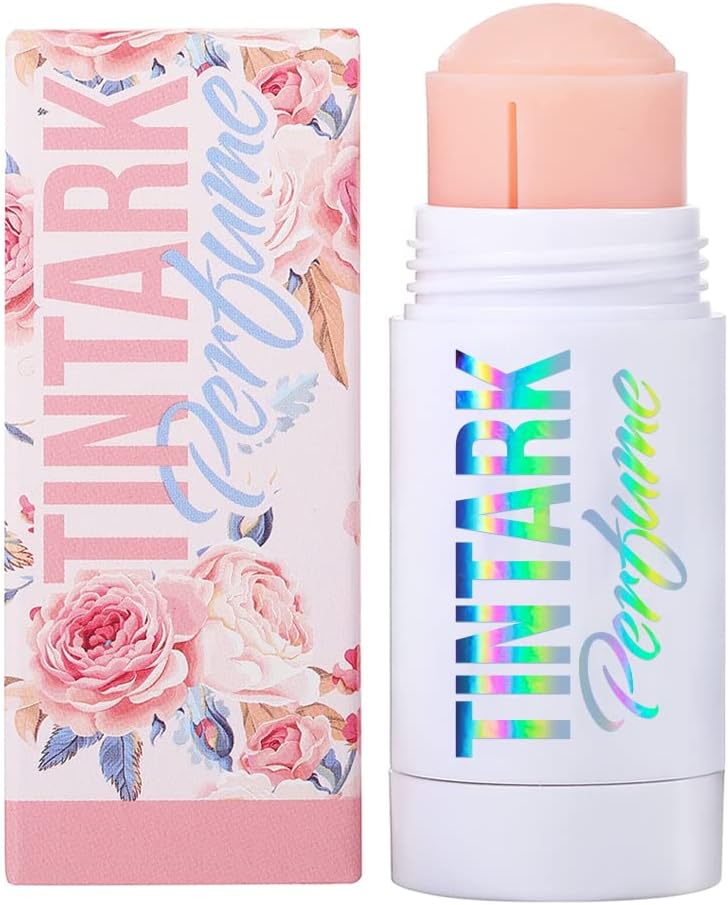 Tintark Solid Perfume Stick,Portable Pocket Balm Perfume Perfect for Travel Use for Men and Women, Natural & Safe Ingredients, Long Lasting Fresh, Peony Perfume (01 PEONY ROSE)