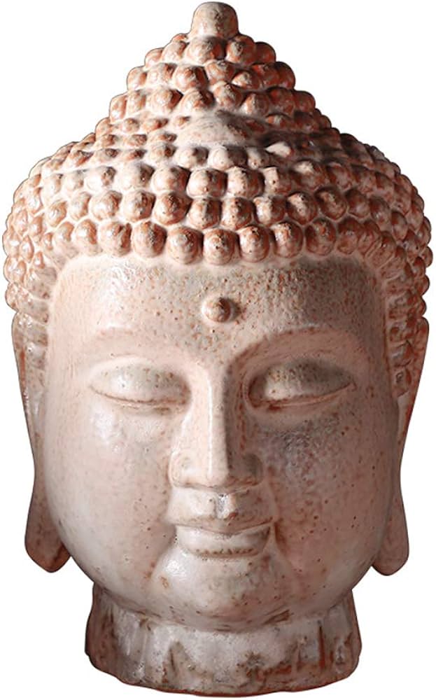 Amazon｜ブッダヘッド像、ブッダヘッドガーデンオーナメント彫刻陶芸