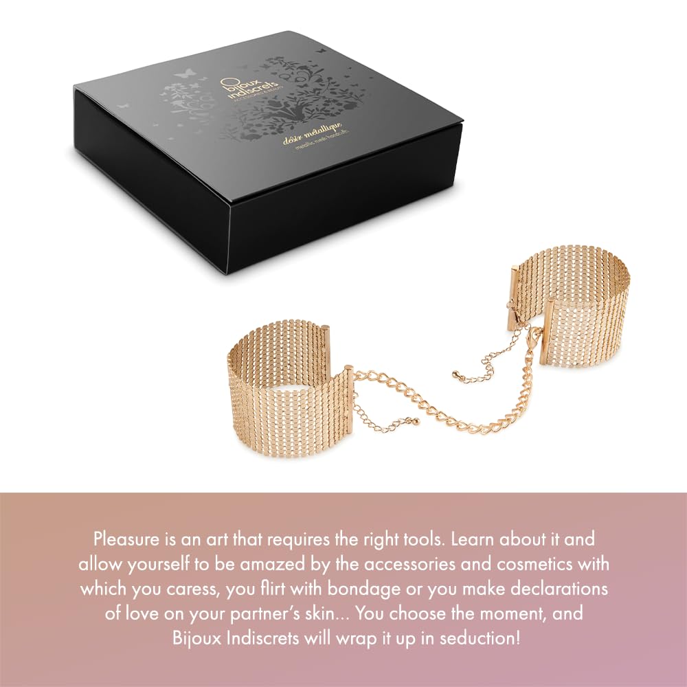 Bijoux indiscrets Doré Desir metallique Menottes Bracelet Lingerie sexy Cadeau
