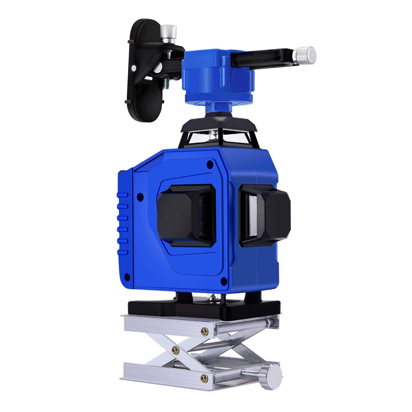 4X360° 4D Nivel Láser Ver16 Líneas Autonivelante Bateria Nivelador Láser, 360°horizontal Y Vertical IP54 Con Dos Litio Alta 5800mAh Y Soporte Pared, Para Interiores Y Obra | 360°horizontal Y Vertical IP54 Con Dos Litio Alta 5800mAh Y Soporte Pared, Para I