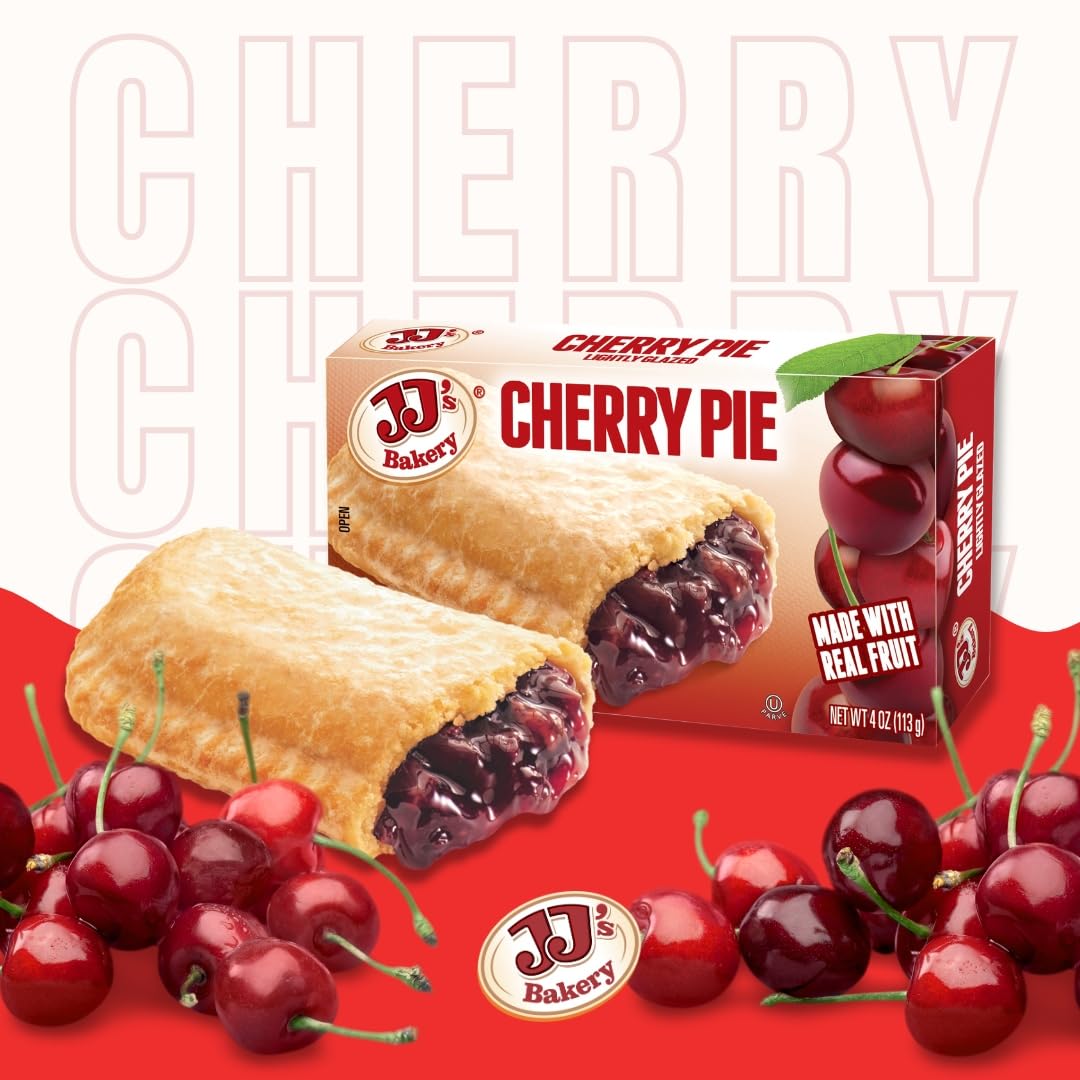 Amazon.com: JJ's Bakery Cherry Pie Snack Pies, 4 oz Individually