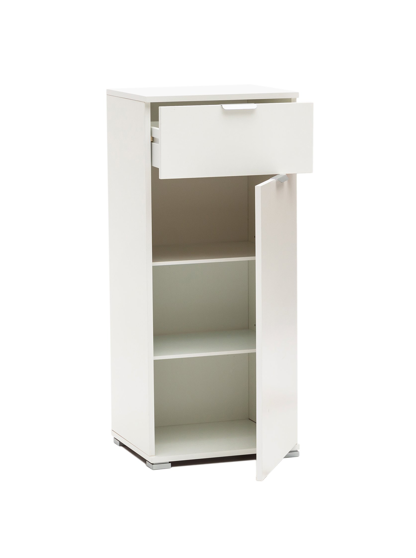 MeMi Me107BIA Armadietto, Legno, Bianco, 38x45x104.5 cm