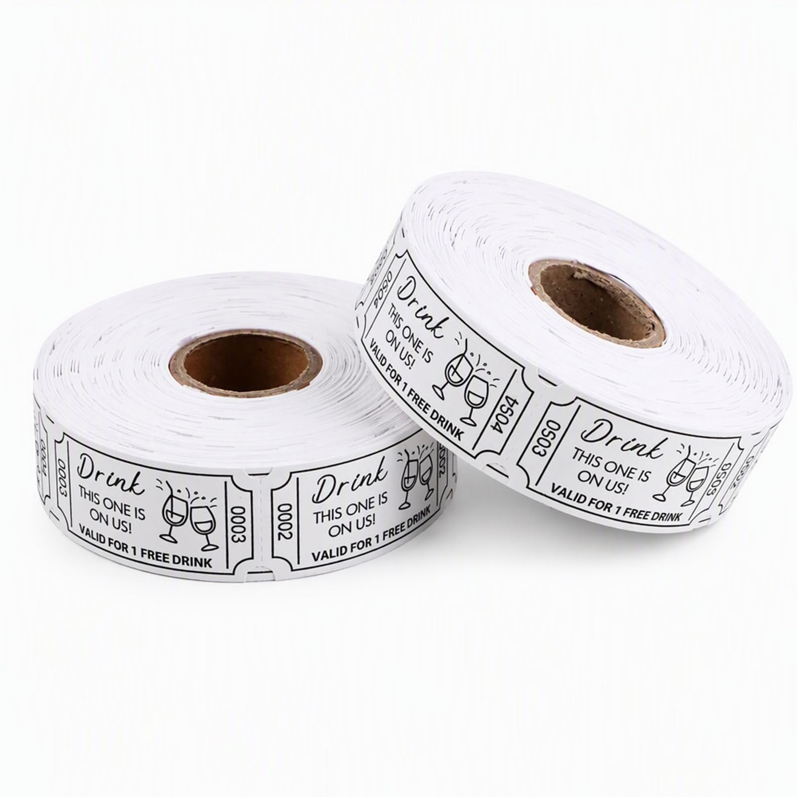 1000 Pieces Drinks Tokens Roll for Events, Fresh Beverage Vouchers