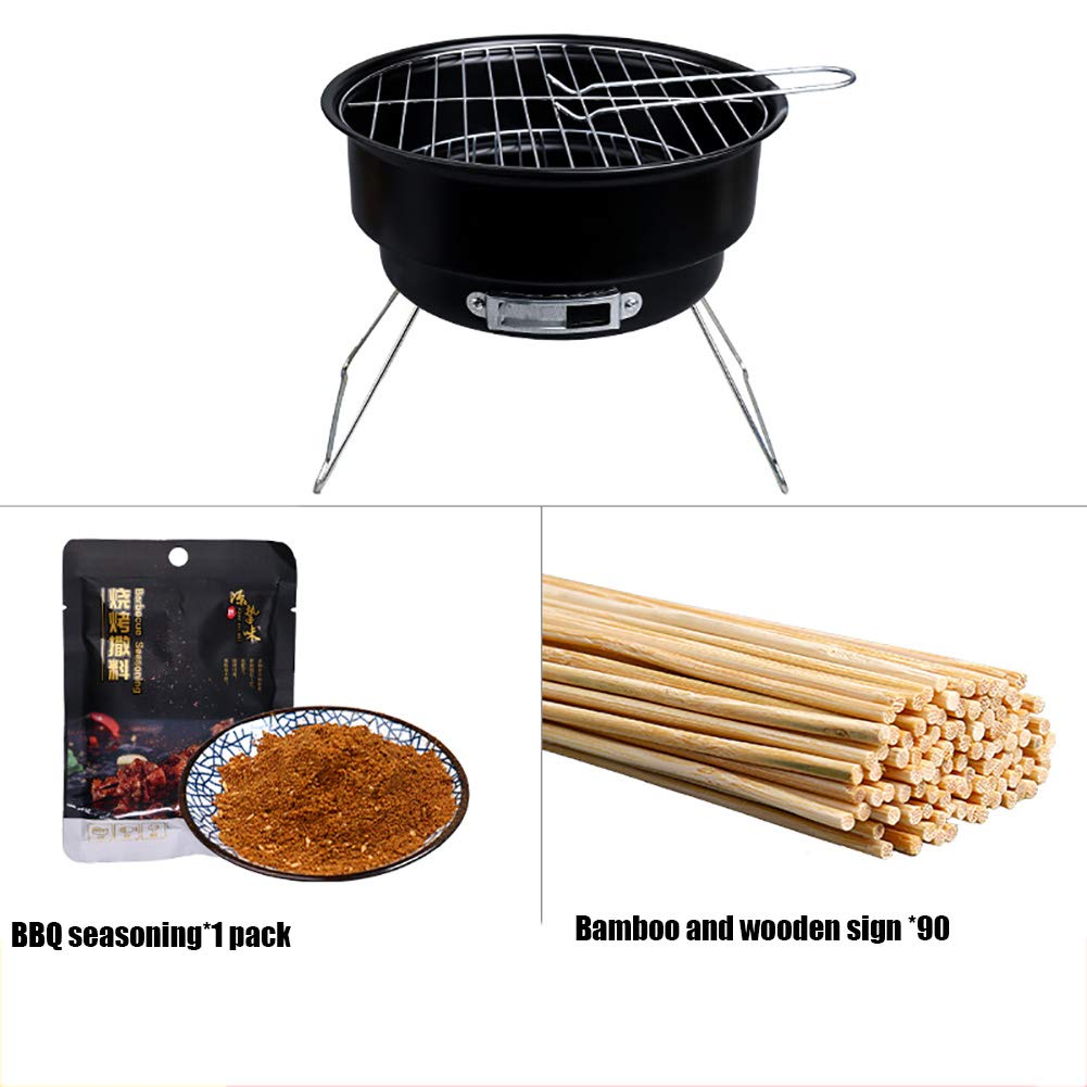 Grill Ogrodowy, Przenośna Wędzarnia Skłana Węgiel Drzewny, Do Ogrodu, Na Wycieczki, Dla 1-2 Osób