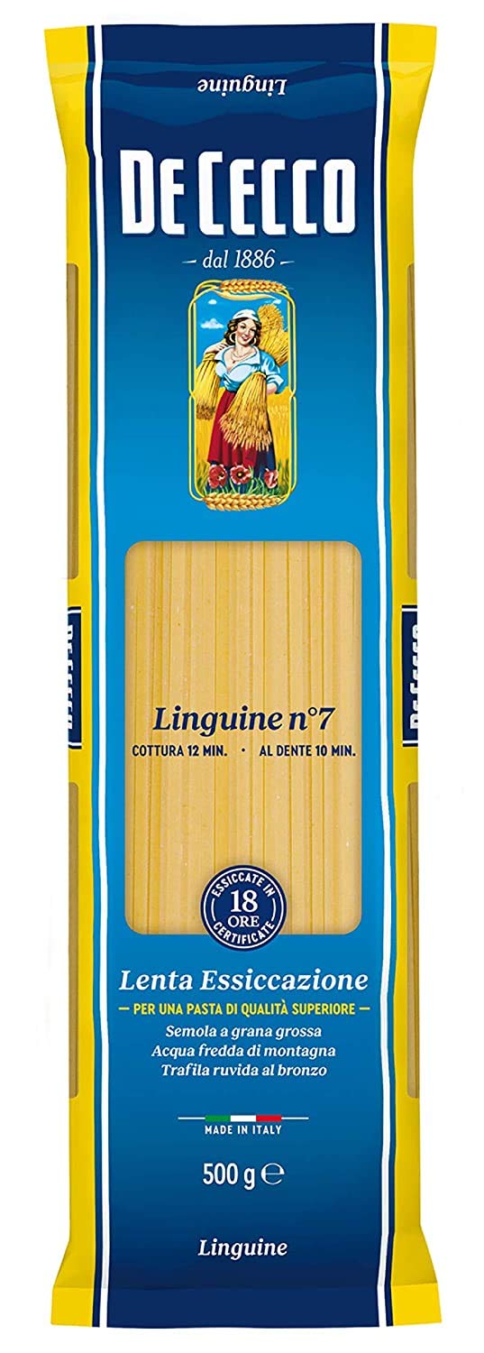 De Cecco Paquete de pasta 12x (4X Spaghetti N ° 12, 4X Spaghettini N ° 11, 4X Linguine N ° 7)