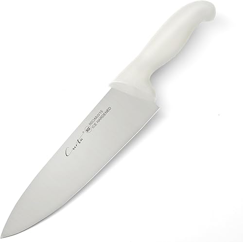 CURTA Cuchillo de chef, NSF, cuchillo de cocina profesional de 8 pulgadas para acero inoxidable al carbono con mango ergonómico, apto para