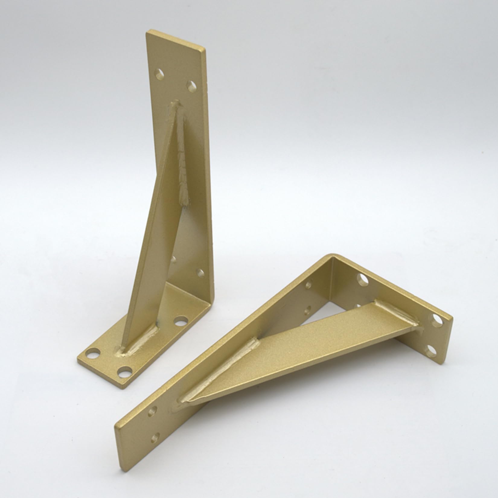 1 Piezas Soportes para Estantes Pesados de Pared,Escuadras para Estanterias Triangulares de 90 Grados Angular para Biblioteca,Sala de Estar,Dormitorio,con Tornillos (20cm x 10cm)