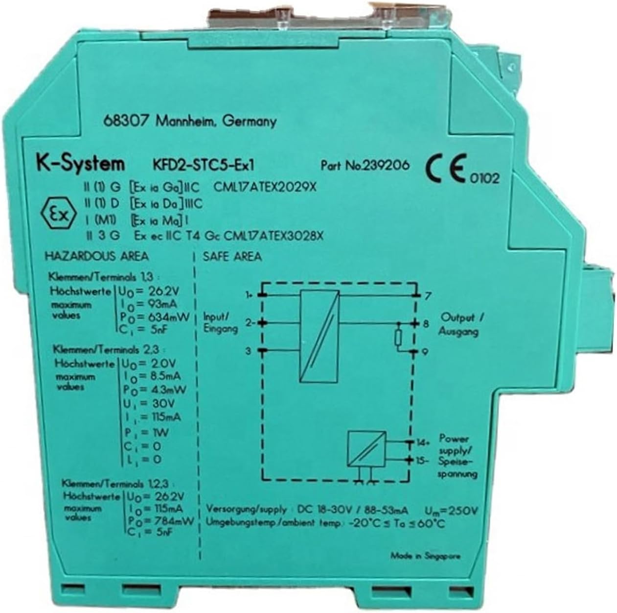 KFD2-STC5-EX1 Transmitter Power Supply KFD2STC5EX1 Sealed in Box 1 Year Warranty