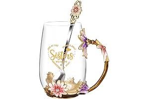 Sister Gifts from Sister, OEAGO Unique Elegant Tea Cup