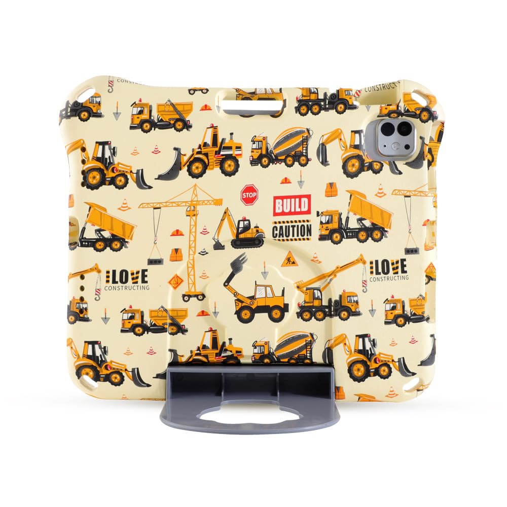 Funda para iPad de 10ª generación para niños y niñas, iPad 10 de 10.9 pulgadas, espuma EVA ligera, a prueba de golpes, a prueba de niños, funda para tablet Pro con asa de soporte, color amarillo