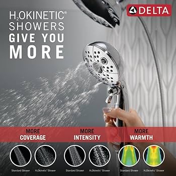 Delta Faucet 5-Spray In2ition Dual Shower Head with HandHeld