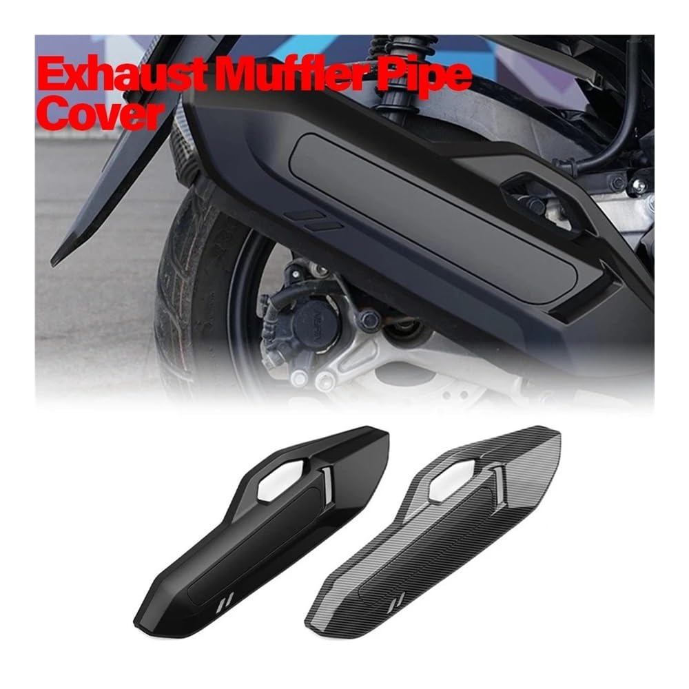 Cubierta Calor Silenciador Para Hoja Aire 125/150/160 | Cubierta De Escape Motocicleta A Prueba Calor Ensanchada, Protector Silenciador Ventilado, Protección Tubería Bicicleta Para