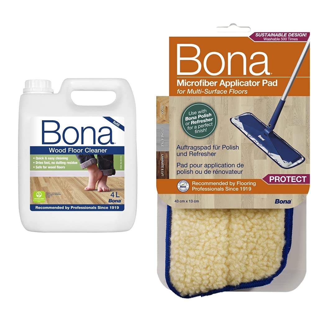 Recarga de Limpiador de Suelos de madera & Pad restaurador, Beige, Pack de 1