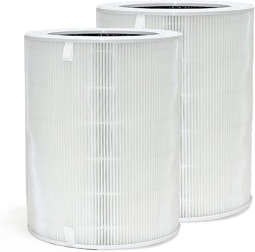 Nispira NDAP-01 NDAP-02 - Purificador de aire 3 en 1 de repuesto de filtro de carbón activado HEPA verdadero  Elimina el olor a humo de 1,500 pies