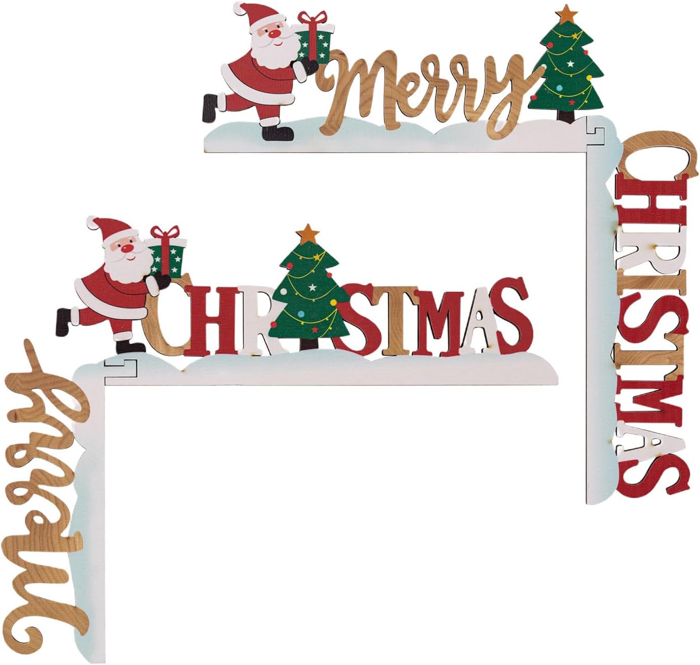 Fulenyi 2 Door Frame Decorations Wooden Door Sign Decor Door Corner