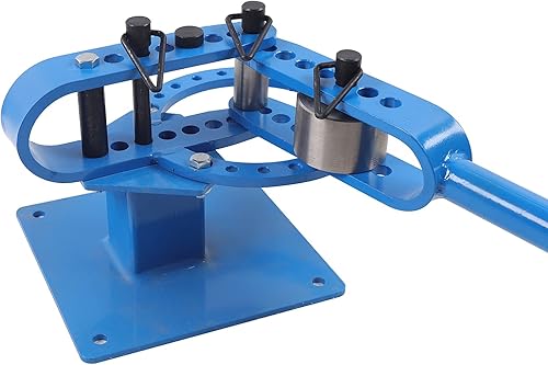 Miniatura 5 de Dobladora manual de tubos con 7 troqueles de 1 a 3 pulgadas, herramienta de doblado de metal resistente para tubos de acero y cobre, capacidad de