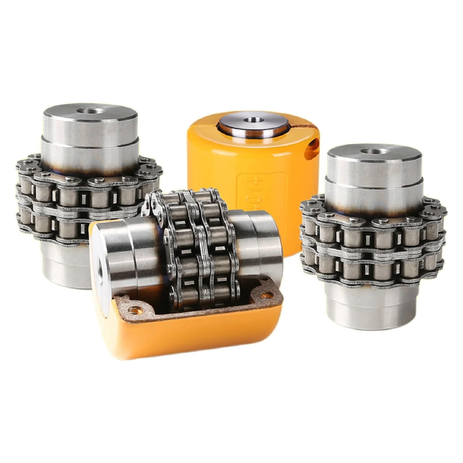 Accoppiamento a rulli 1PC KC6022 Giunto a Catena for Ingranaggi con Copertura Giunto a rulli da 20/24/28/30/36/38/40/45/46/48/50/55/71 mm(24x24)
