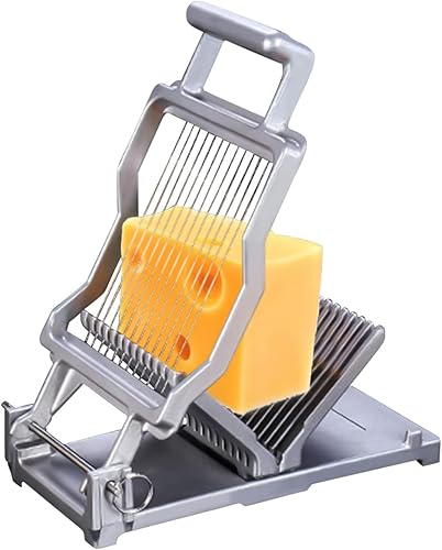 Cortador de queso comercial equipado con alambre de acero inoxidable de 0.4 in y 0.8 in, cortador de queso, tabla de cortar mantequilla para el