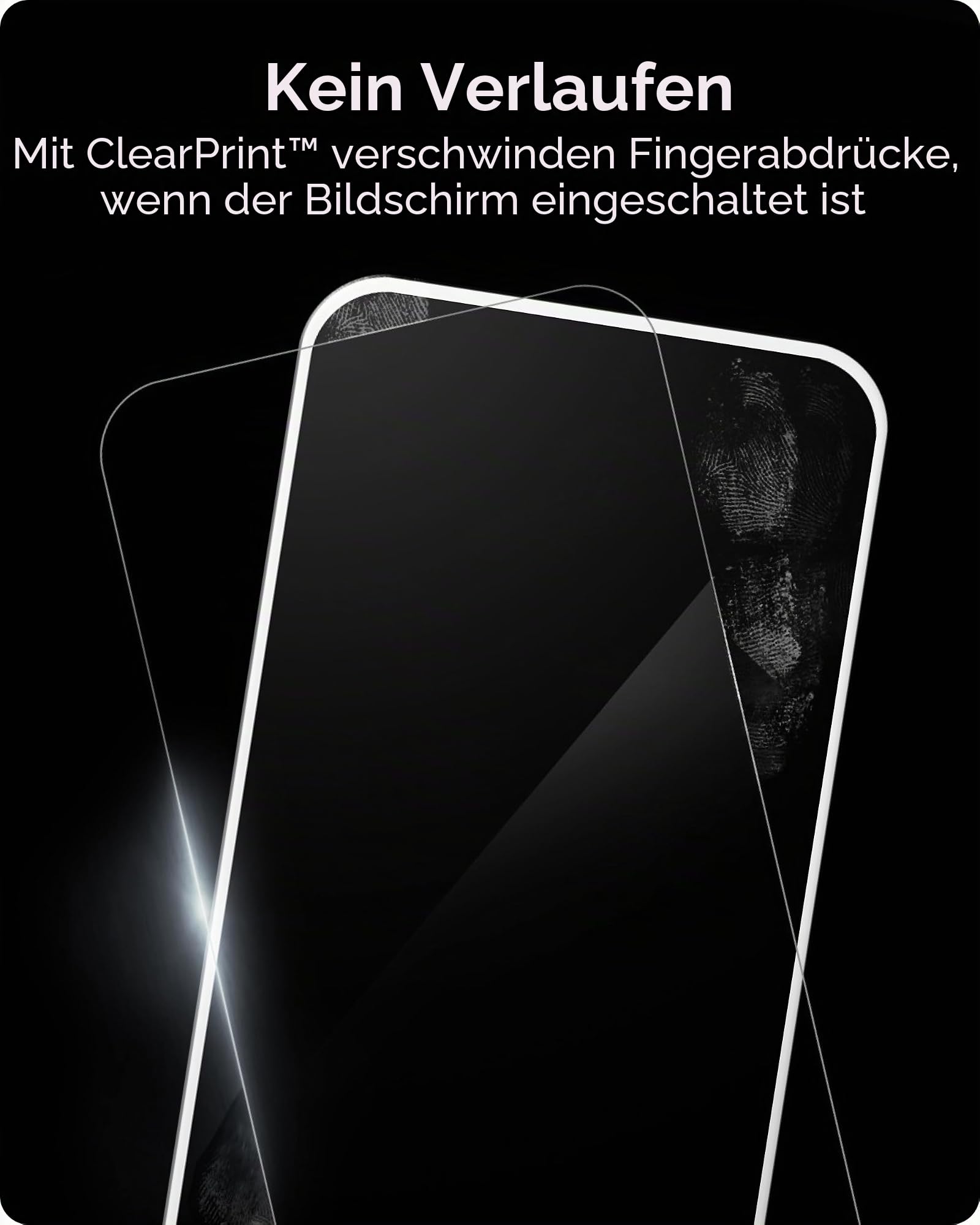 ZAGG InvisibleShield Glass Elite iPhone 15 Pro Max Displayschutzfolie - 5X stärker mit verstärkten Kanten, kratz- & wischfeste Oberfläche, einfache Montage