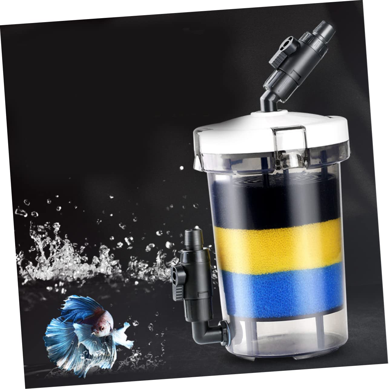 Generisch 1stk Frontfilter Für Aquarien -auf Aquarienfilter Panzer Kanisterfilteraquarium Tauchfilter Für Aquarien Tauchtank Auf Der Rückseite des Aquariums Filterpumpe Transparent