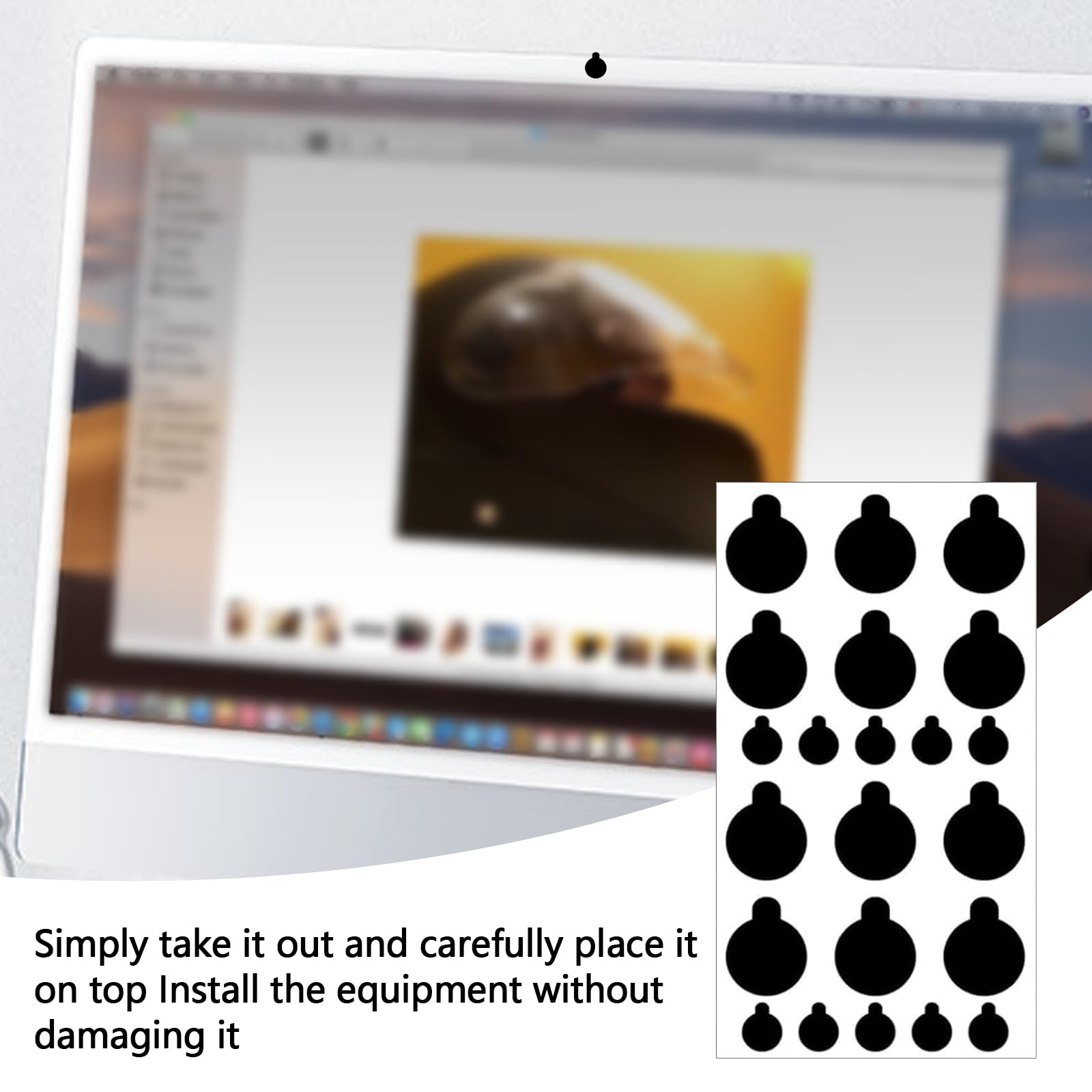 Autocollants pour Cache-Caméra, 10 Feuilles Autocollants pour Cache-Webcam, Autocollant de Confidentialité à Pois pour Webcam et Ordinateur Portable, Autocollant Opaques pour Routeurs et Téléphones