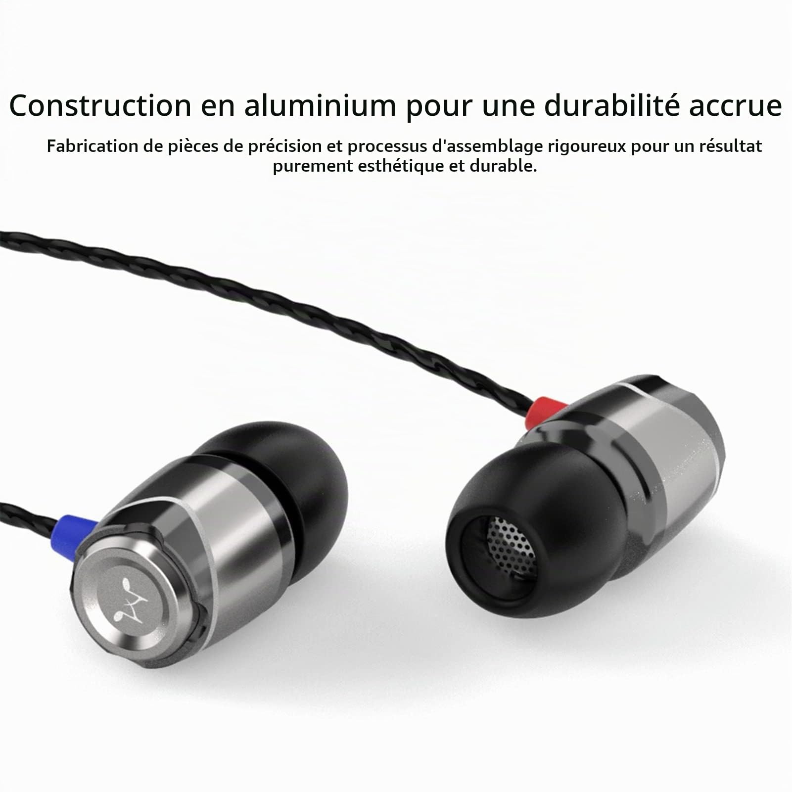 SoundMAGIC E10 Écouteurs filaires, sans Micro, Hi-FI, Jack 3,5 mm, Gunmetal