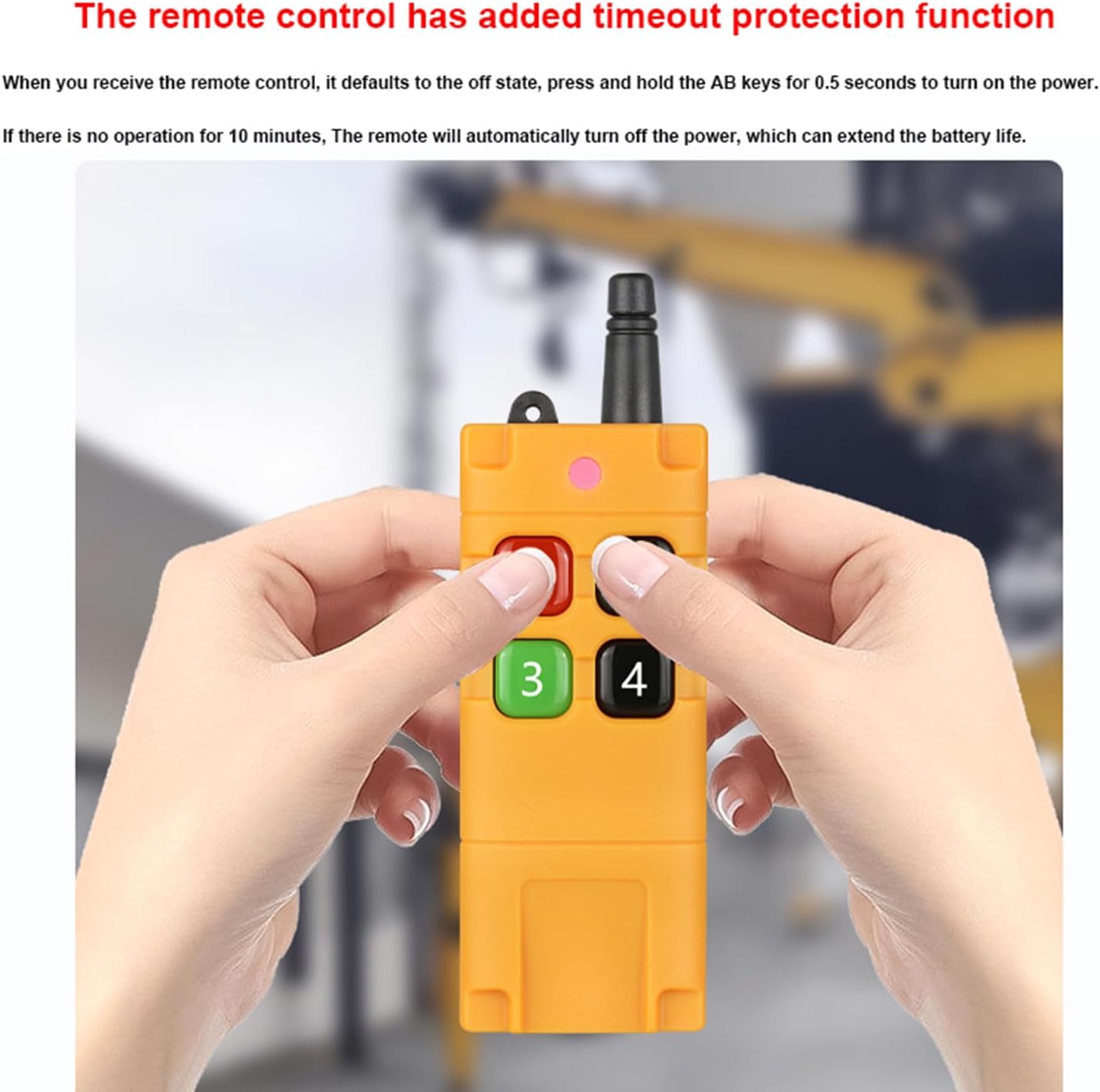 Remote Control with Timeout Protection Feature