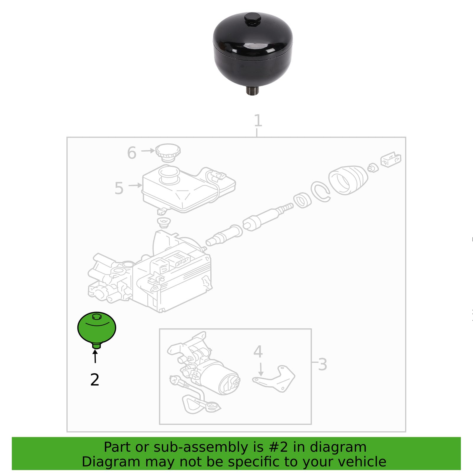 Tbest Akumulator Głównego Cylindra Hamulcowego Hydraulicznego, Wzmacniacz Układu Hamulcowego o Wysokiej Wydajności do Pajero NM Montero 4630A011 4630A171 Metal
