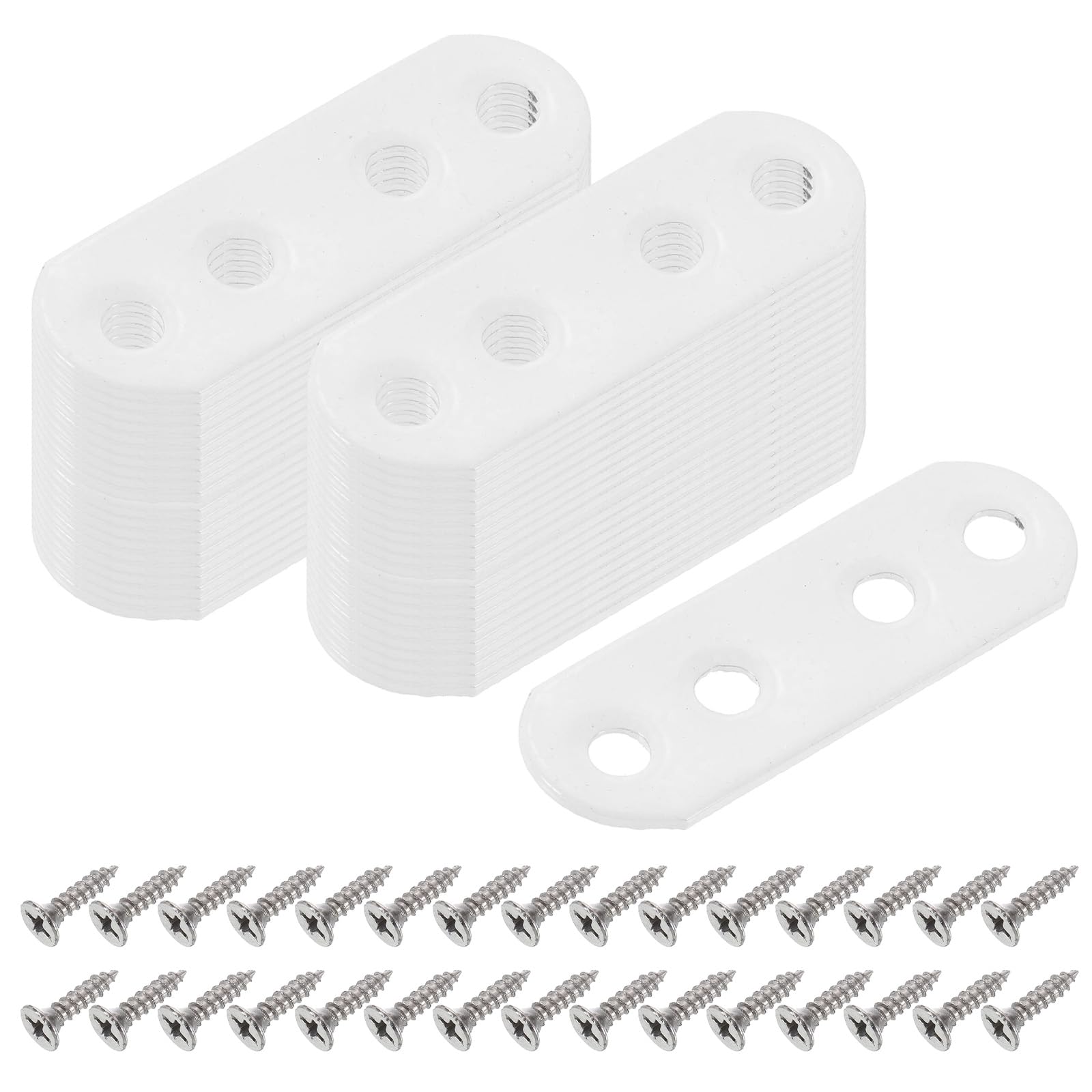 Supports plats droits 55mm plaque de renfort et quincaillerie meuble bois
