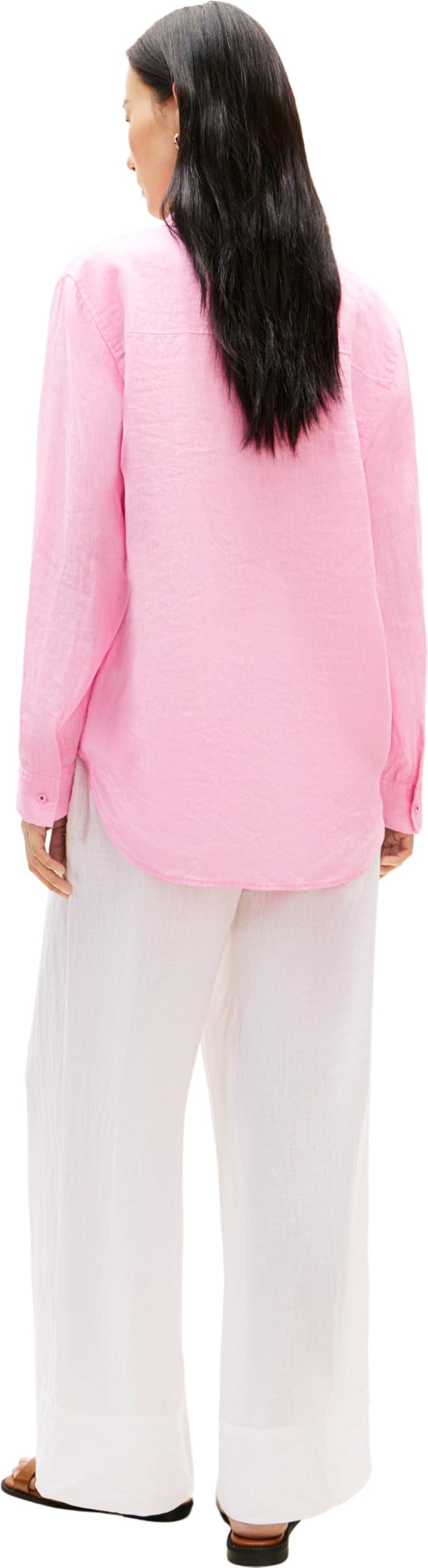 Tommy Hilfiger Ess Linen Relaxed Ls Shirt Ww0ww44679 Chemise L/S Femme (Lot de 1)