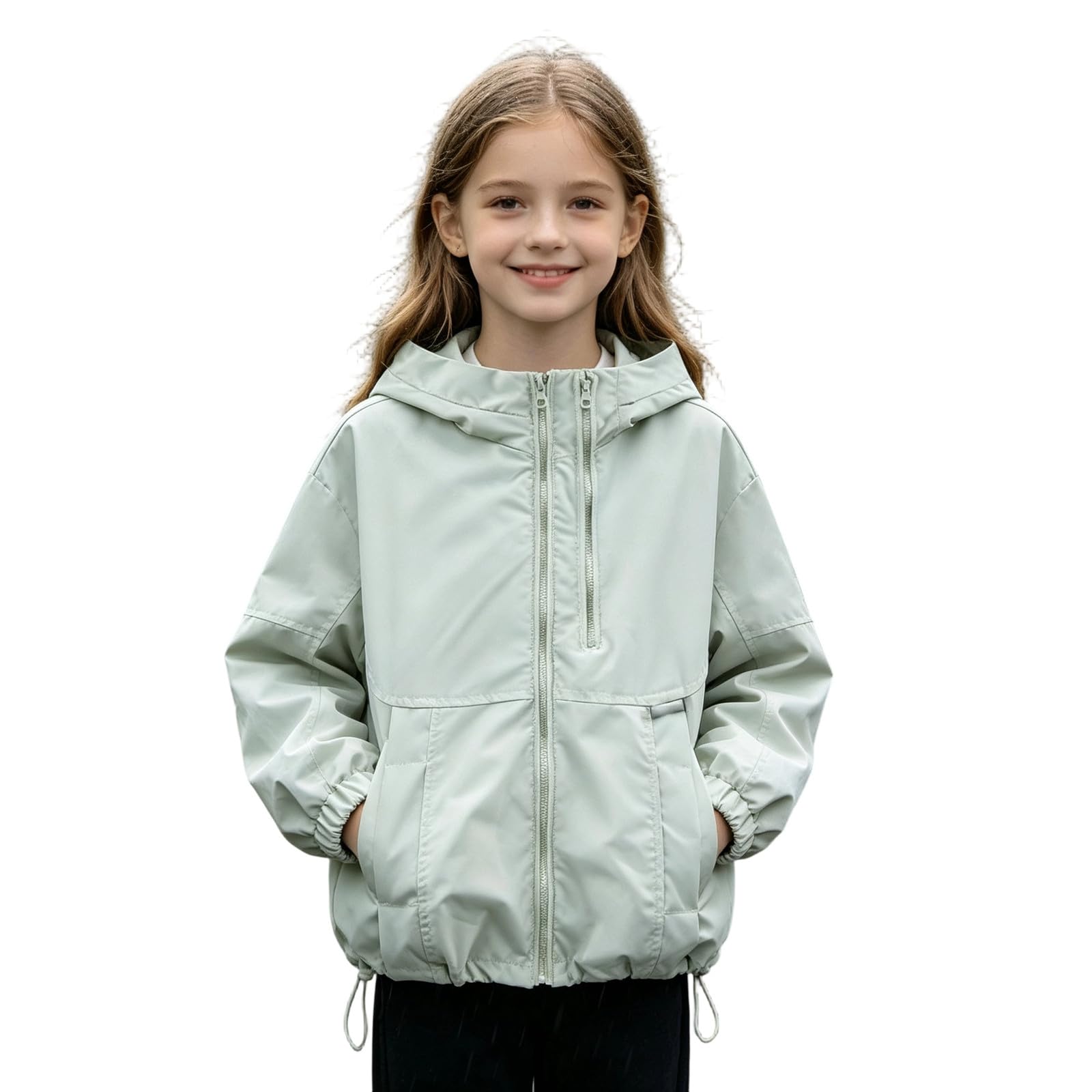 Chaqueta Infantil Reversible versátil con Cremallera Frontal para niñas: Abrigo Ligero cómodo para Jugar en Cualquier estación.