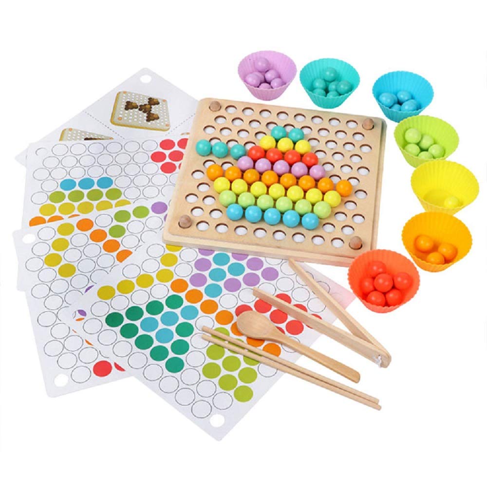 Jouet en perles en bois éco-responsable et durable pour enfant