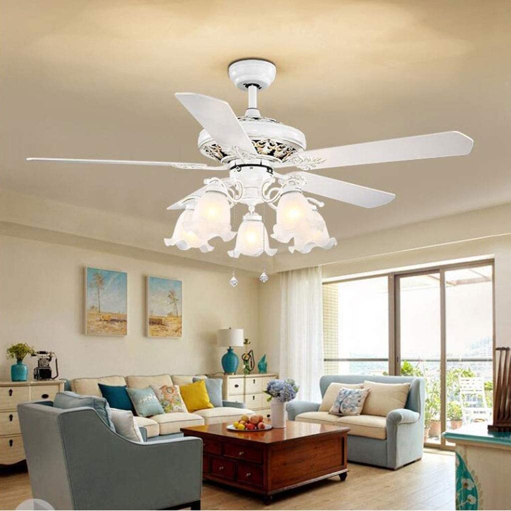 Vintage Ceiling Fan Light, Modern 5 Blade Ceiling Fan for Kids