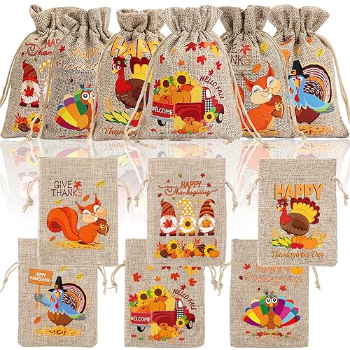 JUNEBRUSHS burlap gift bags