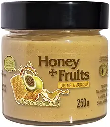 Mel com Maracujá Gold Medal Honey | Sem Açúcares ou Aditivos | 100% Natural | Perfeito para Lanches e Sobremesas | Somente 2 Ingredientes | Sabor Incrível e Saudável | 250g